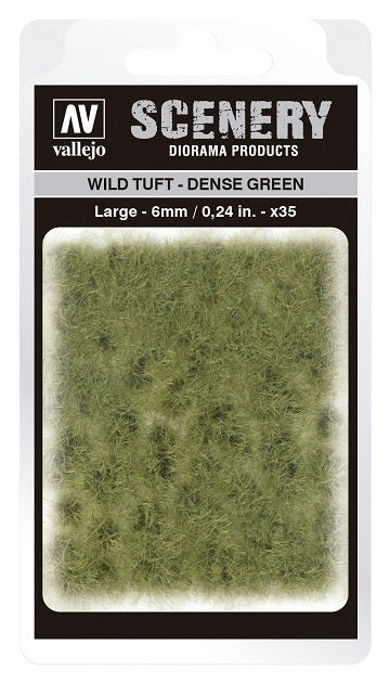 VALLEJO: SCENERY LARGE WILD TUFT DENSE GREEN - Hobby Supplies - The Hooded Goblin