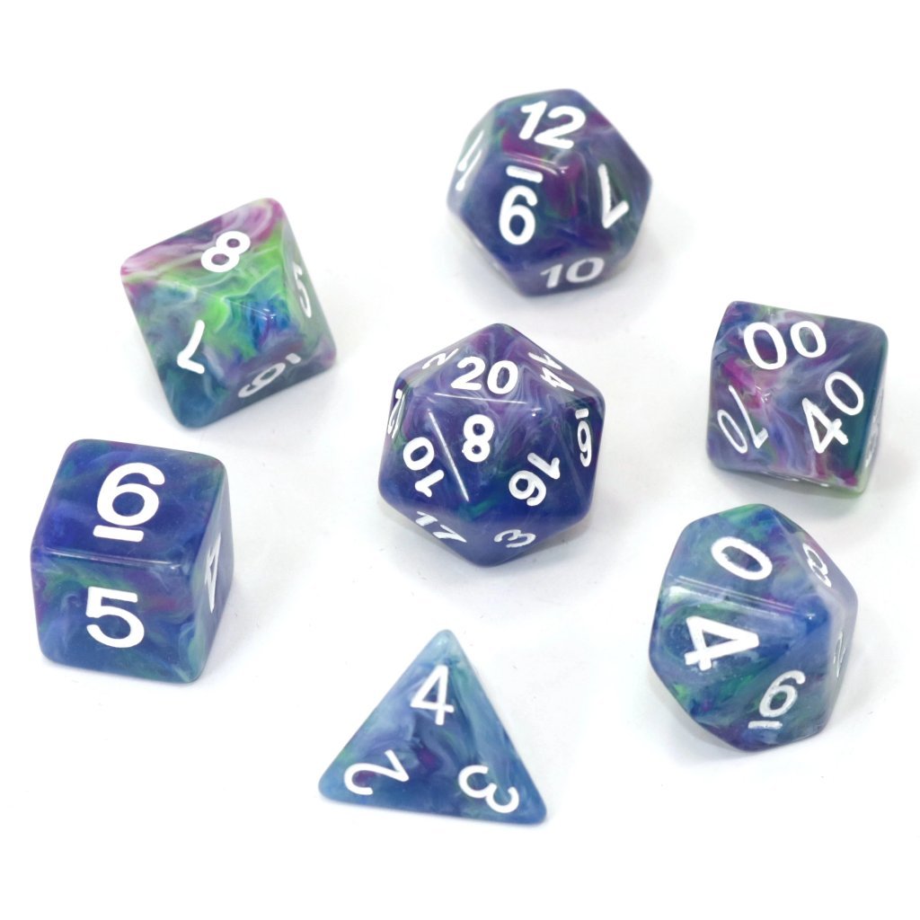 Poly Rpg Set - Muse Die Hard Dice - Dice - The Hooded Goblin