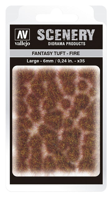 VALLEJO: SCENERY LARGE FANTASY TUFT FIRE - Hobby Supplies - The Hooded Goblin
