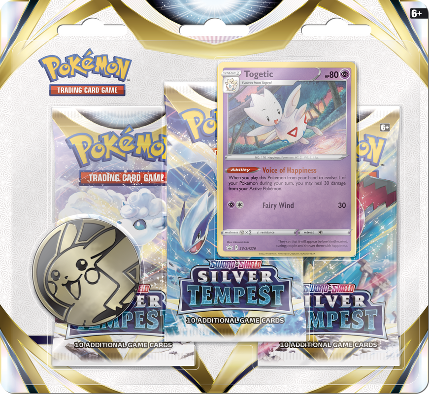 POKEMON SWSH12 SILVER TEMPEST 3PK BLISTER