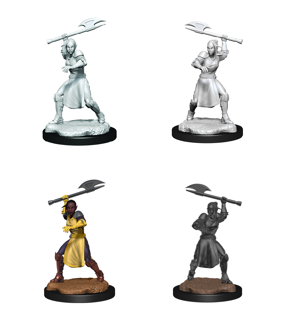 Dungeons & Dragons Critical Role Unpainted Minis: Half-Elf Knight and Echo