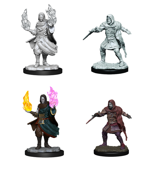 Dungeons & Dragons Critical Role Unpainted Minis: Hollow One Rogue and Sorcerer