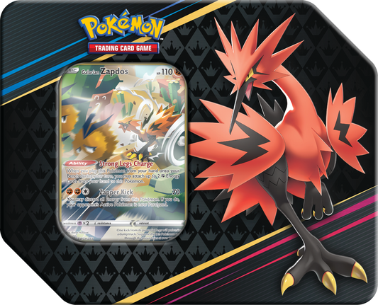 Pokémon TCG: Sword & Shield - Crown Zenith Galarian Tin - Zapdos