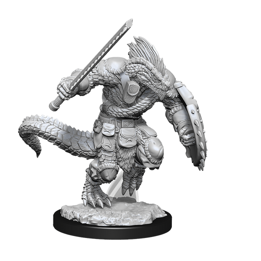 DND Unpainted Minis WV15 Lizardfolk Barb/Cleric