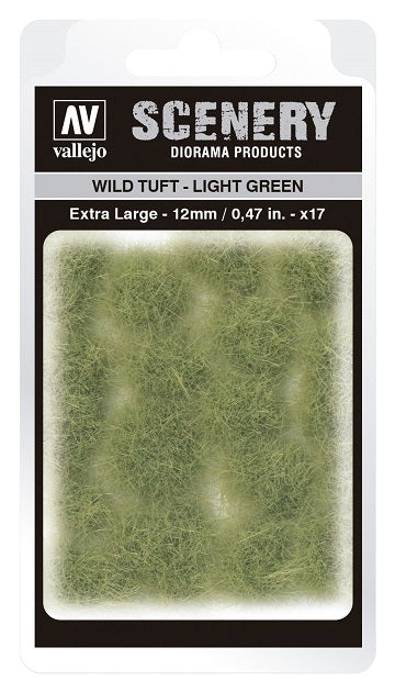 VALLEJO: SCENERY EXTRA LARGE WILD TUFT LIGHT GREEN - Hobby Supplies - The Hooded Goblin