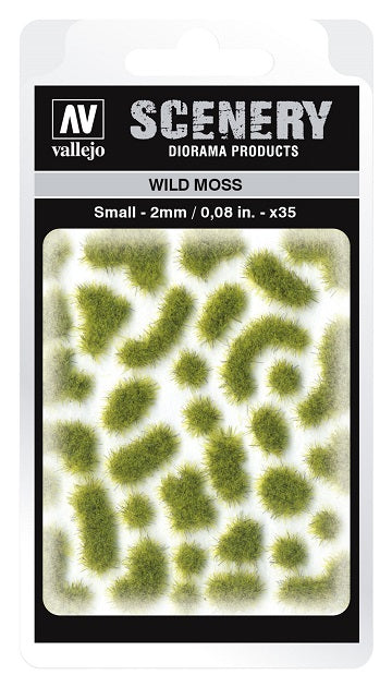 VALLEJO: SCENERY SMALL WILD MOSS - Hobby Supplies - The Hooded Goblin