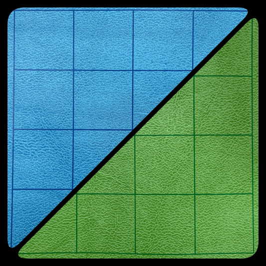 Megamat 1" Square Reversible - Blue/Green (34.5"x48")