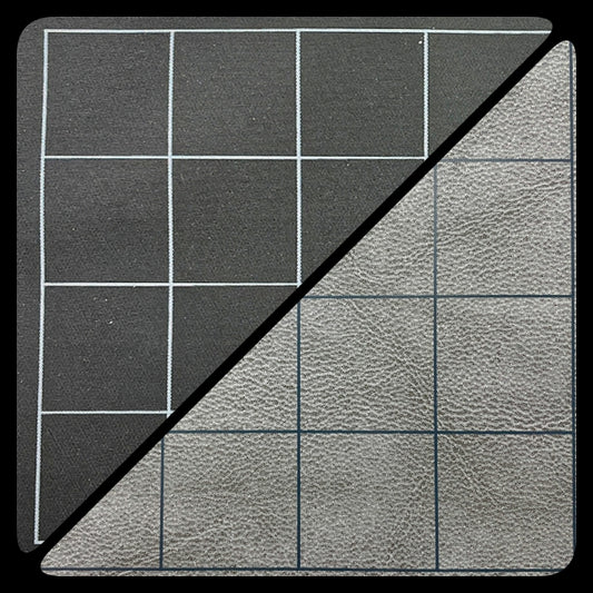 Battlemat 1" Square Reversible - Black/Grey (26"X23.5")