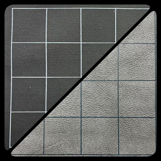 Battlemat 1" Square Reversible - Black/Grey (26"X23.5")