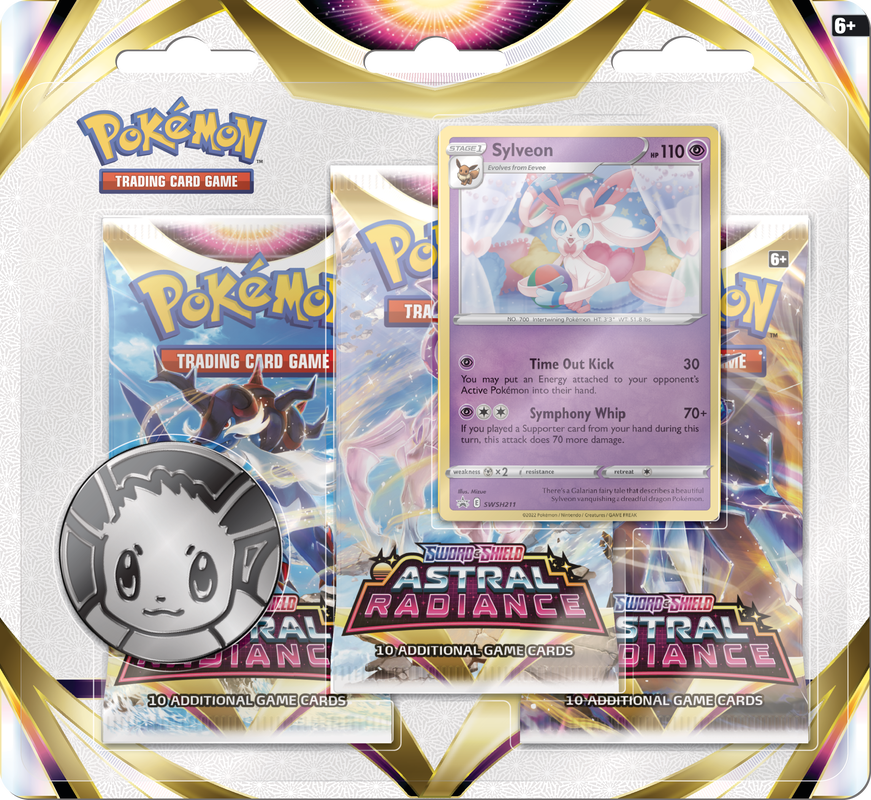 Pokemon SWSH10 Astral Radiance 3-Pack Blister