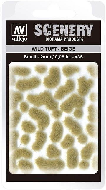 VALLEJO: SCENERY SMALL WILD TUFT BEIGE - Hobby Supplies - The Hooded Goblin