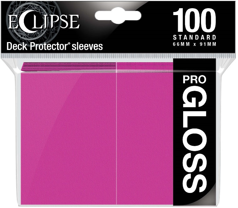 Ultra Pro - Standard Deck Protectors: Eclipse Pro-Gloss Hot Pink 100 ct