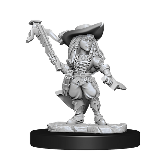 Pathfinder Unpainted Mini Female Gnome Bard