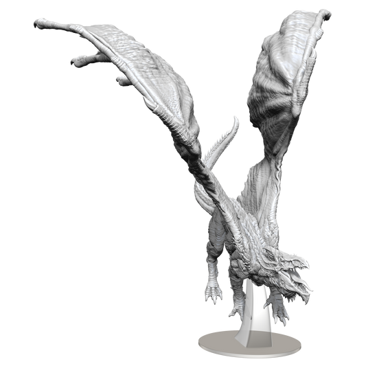 DND UNPAINTED MINIS WV15 ADULT WHITE DRAGON