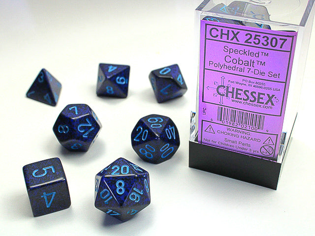 Chessex Speckled 7-Die Set: Cobalt