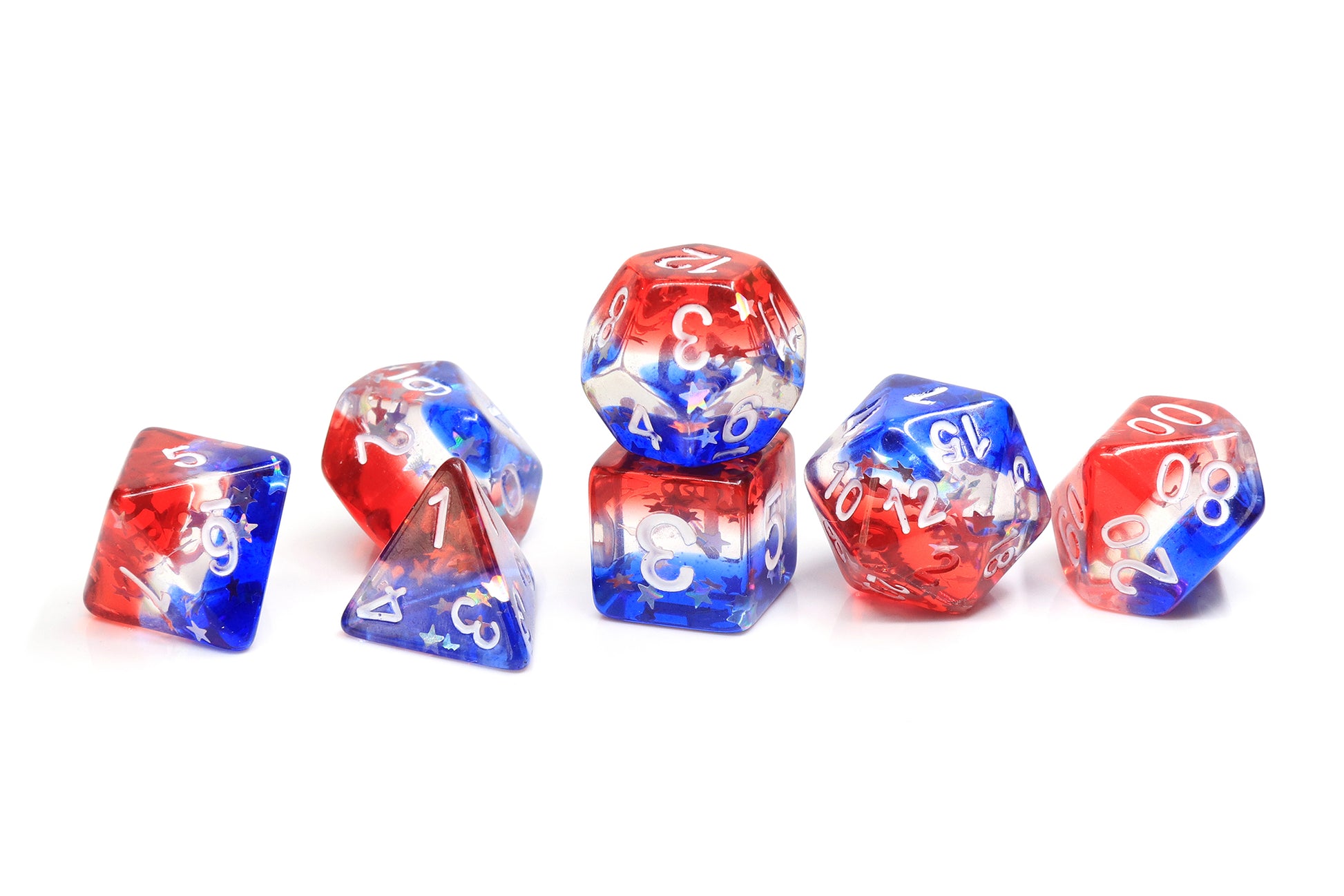 Sd Star Spangled Banner 7-Die Set (80) - Dice - The Hooded Goblin