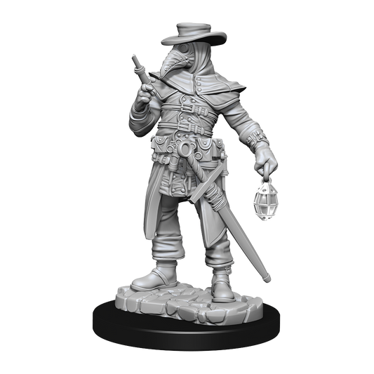 Wizkids Deep Cuts Unpainted Minis Plague Doctor and Cultist