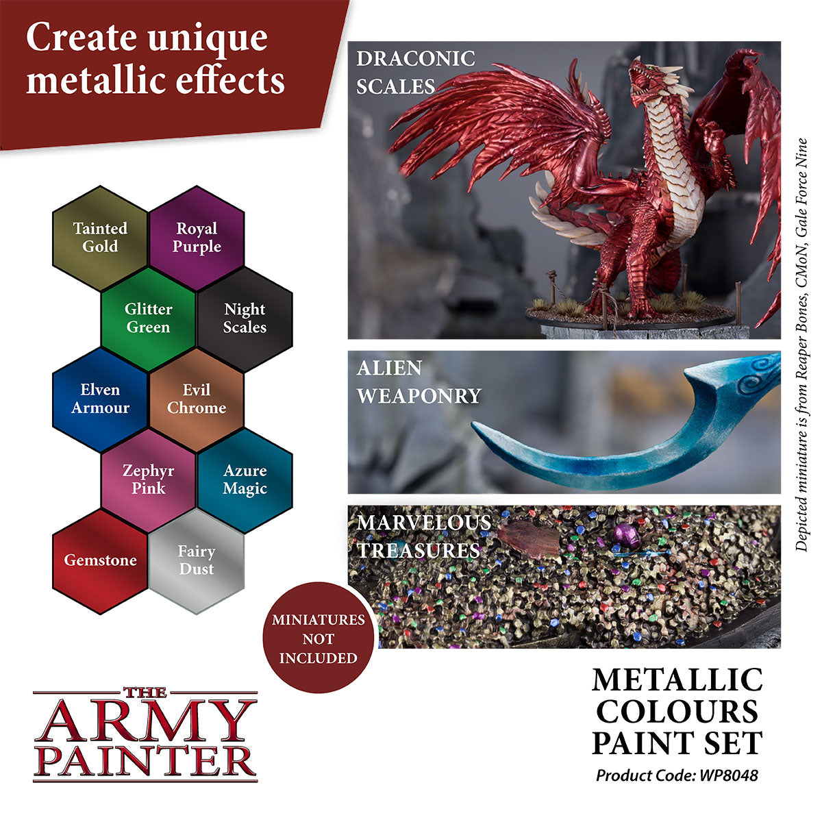 Warpaints: Metallic Colours Paint Set - Paint - The Hooded Goblin
