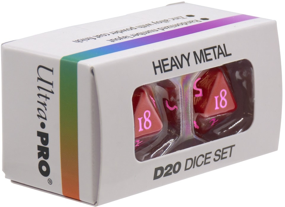 Dice Heavy Metal - Vivid Red