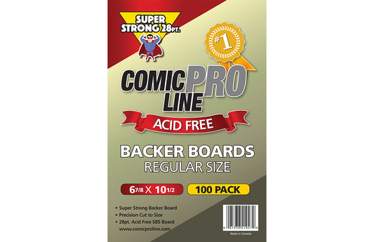 Regular Comic Book Backing Boards - Extra Strong 28pt - Comic Supplies - The Hooded Goblin