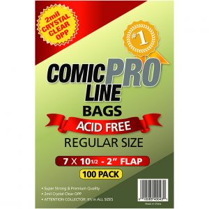 Regular Acid Free Bags by Comic Pro Line - Comic Supplies - The Hooded Goblin