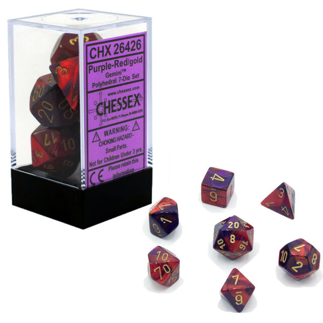 Chessex Dice 7-Die Sets: Gemini