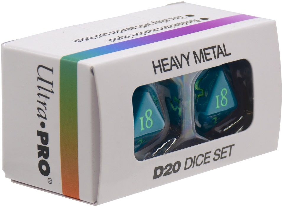 Dice Heavy Metal - Vivid Teal