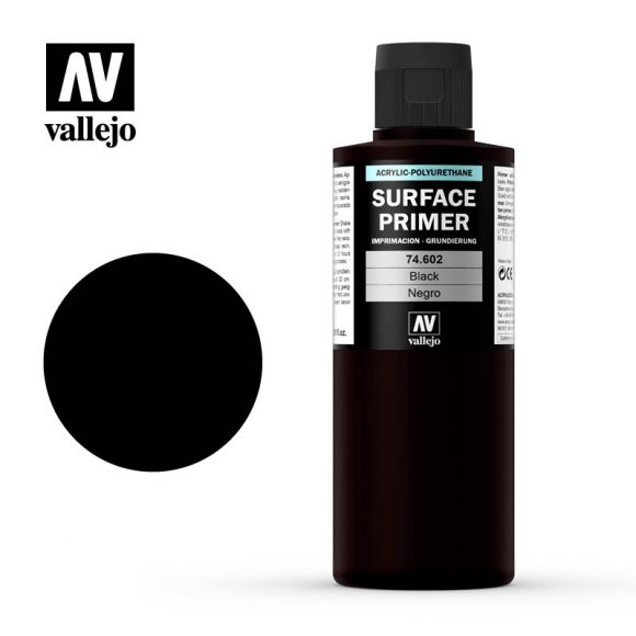 Surface Primer - Black 200Ml - Painting Supplies - The Hooded Goblin