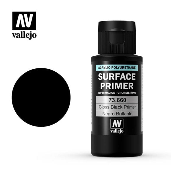 Vallejo Gloss Black Primer - Painting Supplies - The Hooded Goblin