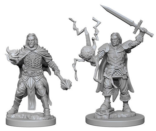 Pathfinder Battles Deep Cuts Unpainted Miniatures: Human Male Cleric (2) - Roleplaying Games - The Hooded Goblin
