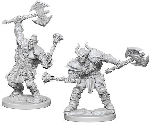 Pathfinder Deep Cuts Unpainted Miniatures: Wave 3: Half-Orc Male Barbarian - Roleplaying Games - The Hooded Goblin