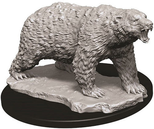 Wizkids Deep Cuts Unpainted Miniatures: Polar Bear - Roleplaying Games - The Hooded Goblin