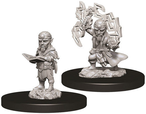 Pathfinder Battles Deep Cuts Unpainted Miniatures: Male Gnome Sorcerer - Roleplaying Games - The Hooded Goblin
